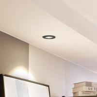 Arcchio LED downlight Zarik fekete, 3,000K