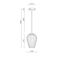 Beacon függőlámpa Callam Ø 16 cm, fekete, fém