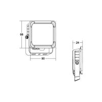 BRUMBERG Neo Micro LED reflektor, 9 cm széles, 3.000K