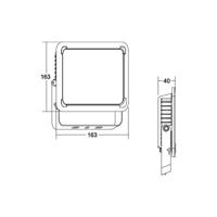 BRUMBERG Neo Midi LED reflektor, szélesség 23,3 cm 3000K