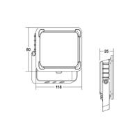 BRUMBERG Neo Mini LED reflektor, szélesség 11,5 cm 3000K