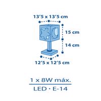 Dalber Moonlight gyerek asztali lámpa, kék