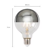 E27 3.8W LED-es fényszóró G95, 2700K, ezüst színű