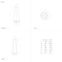 EGLO connect Lobinero-Z LED-es függőlámpa, fekete színben