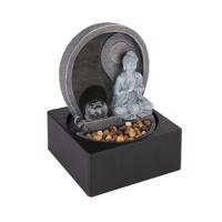 Fontana LED szoba szökőkút, szürke, Buddha