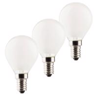 LED csepp lámpa E14 3W 2700K 3db-os 470lm matt