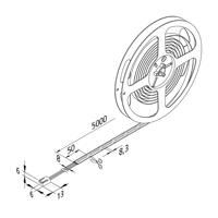 LED-csík Basic-Tape S, IP54, 3,000K, hossza 500cm