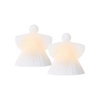 LED deco figura Asta, Angyal, viasz fehér, 10 cm 2