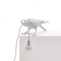 LED dekor terasz lámpa Bird Lamp, játékos fehér