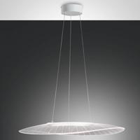 LED-es függőlámpa Vela, fehér, ovális, 78 cm x 55 cm, 78 cm x 55 cm