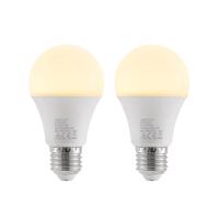 LED izzó E27 A60 9,5 W 3000 K opál, 2-es készlet