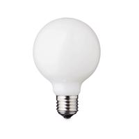 LED izzó Globe, E27, Ø 8 cm, matt, 5 W, 2200 K