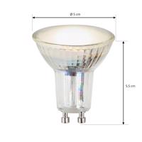 LED reflektor GU10 4,5W 3 000K 120° üveg