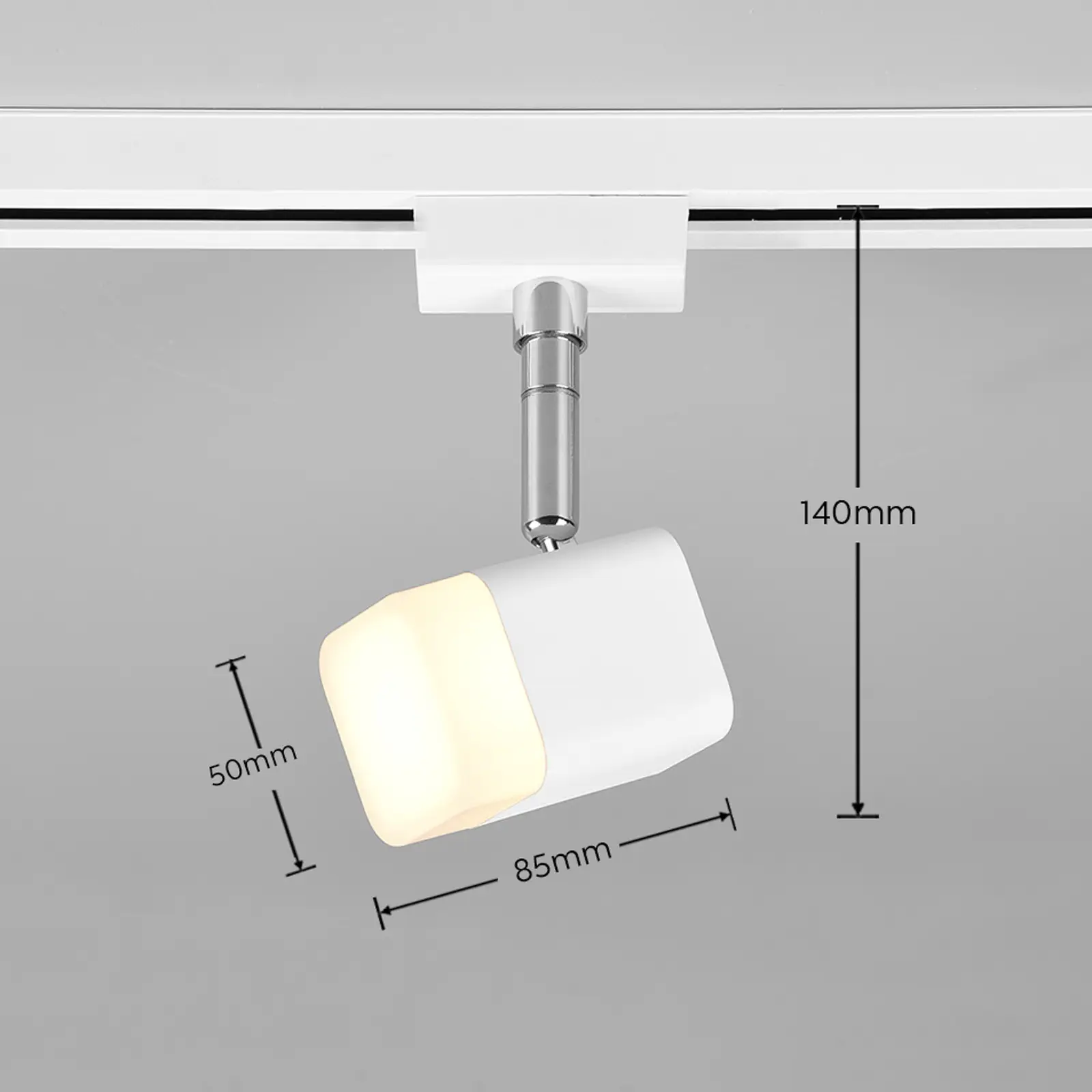 LED sínes spotlámpa Roubaix DUOline, matt fehér