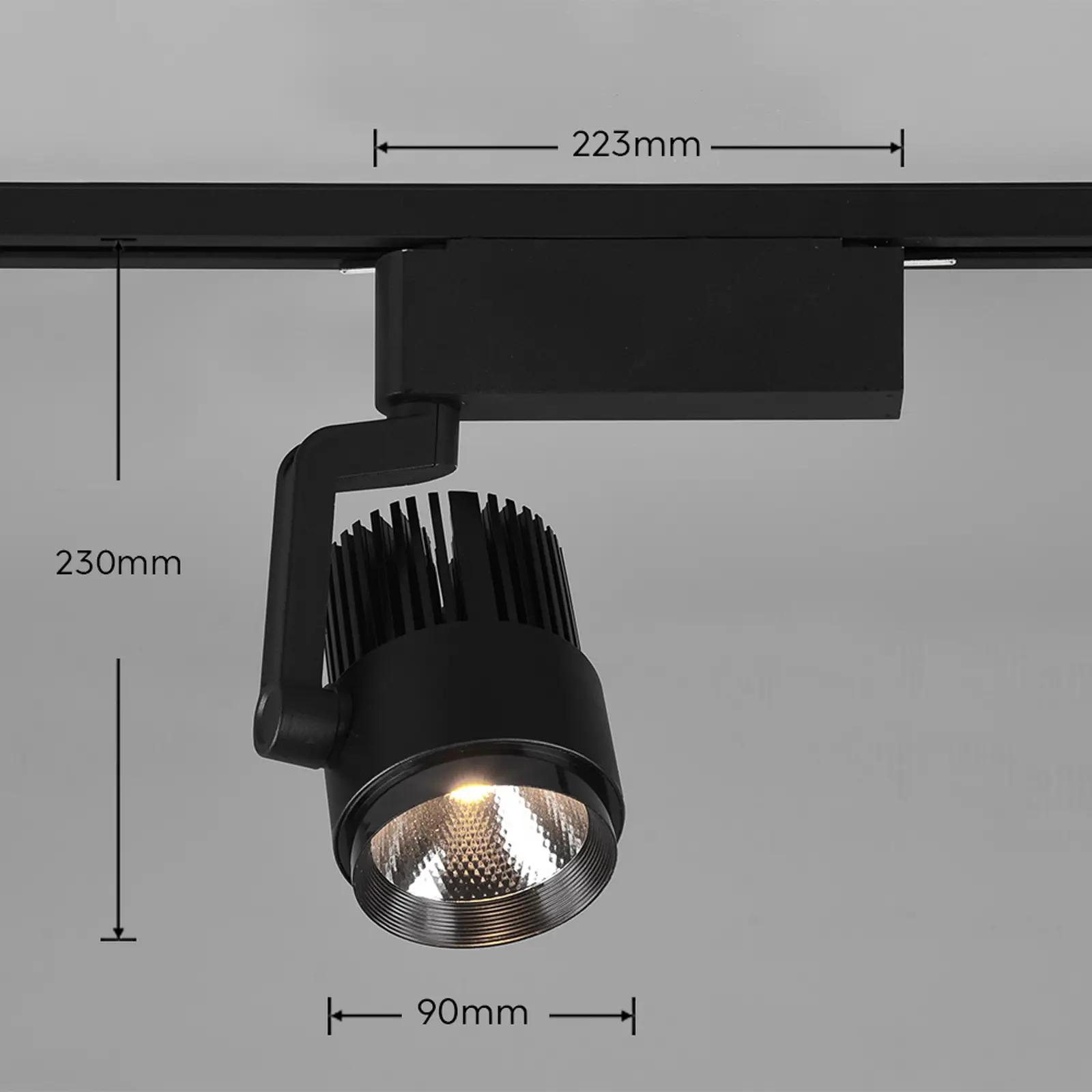 LED spotlámpa Radiator DUOline, CCT, matt fekete