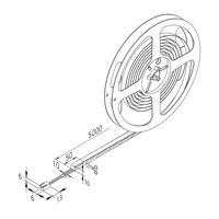 LED-szalag Basic-Tape F, IP54, 3,000K, hossza 500cm