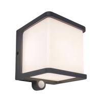 LED szolár falilámpa Doblo érz., szélesség 11cm