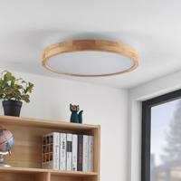 Lindby Lanira LED-es mennyezeti lámpa tölgyfából, 60cm