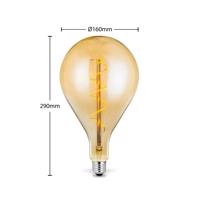 Lucande LED izzó E27 A160 4W 2700K szab borostyán