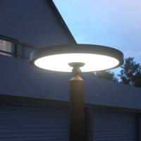 Lucande LED kültéri lámpa Akito, alumínium, grafitszürke, 220 cm