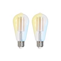 LUUMR Smart LED, E27, ST64, 7W, ZigBee, Tuya, világos, 2 darabos szett