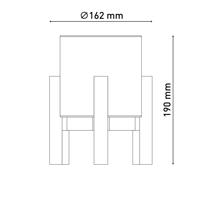 Madita LED-es asztali lámpa, magasság 19 cm, natúr/vászon