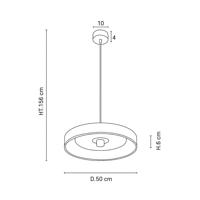 MARKET SET Portinatx függőlámpa Ø50cm terrakotta