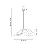 MARKET SET Selenitis lógó világítás, Ø 56 cm