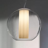 Modo Luce Bolla függő lámpa szövet fehér Ø 60 cm