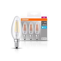 OSRAM LED gyertya E14 4W izzószál 4000K 470lm 3db