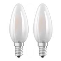 OSRAM LED gyertya lámpa E14 4W meleg fehér 2 db-os