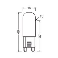 OSRAM LED izzó G9 1,8 W világos 2,700 K