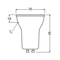 OSRAM LED reflektor GU10, PAR11, 3 W, 2700 K, 36°, dimmelhető