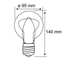 Paulmann LED gömb lámpa E27 7W dimm. meleg