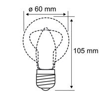 Paulmann LED lámpa E27 7W dimm. meleg