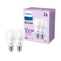 Philips LED izzó E27 13W 1521lm 4000K matt 2db