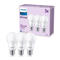 Philips LED izzó E27 13W 1521lm 4000K matt 3db