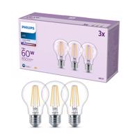 Philips LED izzó E27 7W 850lm 4000K átlátszó 3db