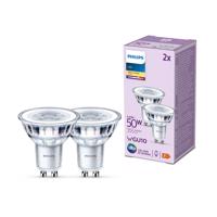 Philips LED izzó GU10 4,6W 355lm 827 átl. 36° 2db