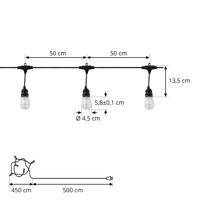 Prios Smart LED fénylánc Liezel, 732 cm, RGBW, Tuya