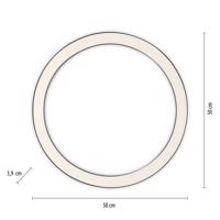 PURE Lines LED mennyezeti lámpa, kerek Ø50cm, antracit