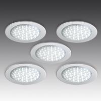 R 68-LED beép. spot rozsdam. acél megj., 5 db-os