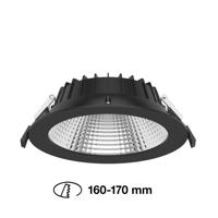 SLC Shift LED beépíthető spot Ø 19 cm CCT, fekete