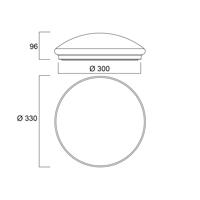 Sylvania Start Surface LED mennyezeti lámpa dimm Ø 33cm