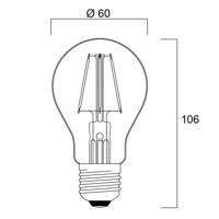 Sylvania ToLEDo Retro LED lámpa E27 4.1W narancssárga színben