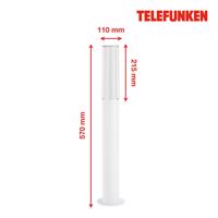 Telefunken Bristol LED ösvény világítás 57cm fehér