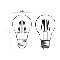 Tetszőleges LED izzó, E27 Ø 6 cm 5 W 2,200 K dimmelhető