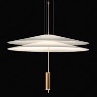 Vibia Flamingo - LED függő lámpa 2 ernyő, arany