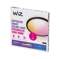 WiZ SuperSlim LED mennyezeti lámpa RGBW Ø54cm fekete